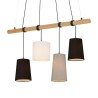 Briloner Paego Visilica 4xE14 - Drvo i Tekstil | Outlet BGD