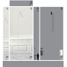 Bela samostojeća podna lampa Nordlux DFTP Mib 6 sa podesivim spot reflektorom