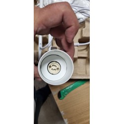 Bela Nordlux DFTP MIB 6 podna lampa sa tankim metalnim telom, okruglom bazom i podesivom glavom