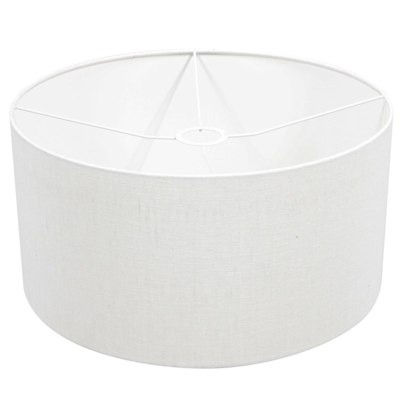 Luksuzni beli platneni abažur sa suptilnom teksturom Steinhauer Prestige Chic K1068 prečnika 40 cm