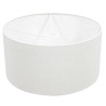 Luksuzni beli platneni abažur sa suptilnom teksturom Steinhauer Prestige Chic K1068 prečnika 40 cm