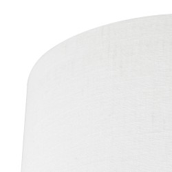 Luksuzni beli platneni abažur sa suptilnom teksturom Steinhauer Prestige Chic K1068 prečnika 40 cm