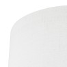 Luksuzni beli platneni abažur sa suptilnom teksturom Steinhauer Prestige Chic K1068 prečnika 40 cm
