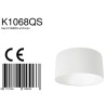 Luksuzni beli platneni abažur sa suptilnom teksturom Steinhauer Prestige Chic K1068 prečnika 40 cm