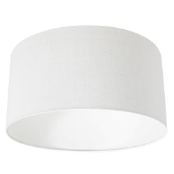 Luksuzni beli platneni abažur sa suptilnom teksturom Steinhauer Prestige Chic K1068 prečnika 40 cm