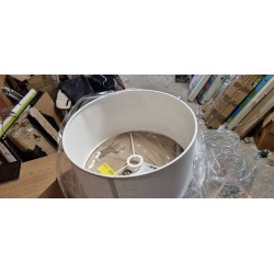 Beli Steinhauer K1068 Prestige Chic tekstilni abažur okruglog oblika, prečnika 40 cm
