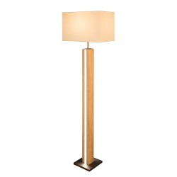 Nemačka luksuzna podna lampa Nino Leuchten Forest od prirodnog hrastovog furnira i tekstila