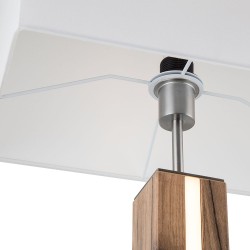 Nemačka luksuzna podna lampa Nino Leuchten Forest od prirodnog hrastovog furnira i tekstila