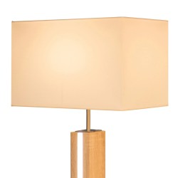 Nemačka luksuzna podna lampa Nino Leuchten Forest od prirodnog hrastovog furnira i tekstila
