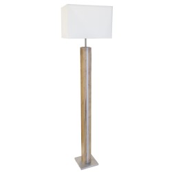 Nemačka luksuzna podna lampa Nino Leuchten Forest od prirodnog hrastovog furnira i tekstila