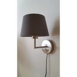 Hell & Gut Bytom Zidna Lampa | Sivi Tekstil i Čelik
