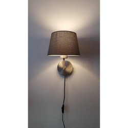 Hell & Gut Bytom Zidna Lampa | Sivi Tekstil i Čelik