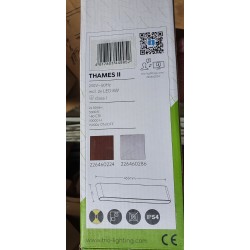 Trio Thames II LED zidna lampa u boji cinka od livenog aluminijuma sa svetlom nagore i nadole