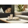 Velika luksuzna ovalna sveća WoodWick Vanilla Bean sa drvenim fitiljem koji pucketa outlet