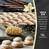 Velika luksuzna ovalna sveća WoodWick Vanilla Bean sa drvenim fitiljem koji pucketa outlet
