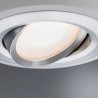Nemačka nadgradna LED spot lampa Paulmann Argun od brušenog aluminijuma sa nagibom od 50 stepeni