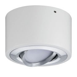 Nemačka nadgradna LED spot lampa Paulmann Argun od brušenog aluminijuma sa nagibom od 50 stepeni