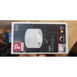 Bela Paulmann Argun LED plafonjera od brušenog aluminijuma sa usmerivim spotom i 3-step dimovanjem