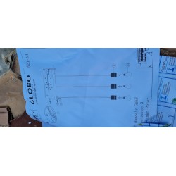 Globo Oliver II Visilica | Srebrni Niklovani Luster | 3xE27 Rasveta