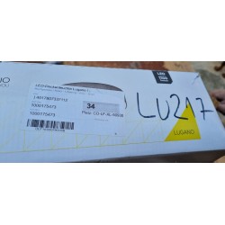 Trio Lugano LED Plafonjera 30cm | Siva Tkanina