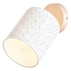 Brilliant Galance Zidna Lampa | Drvo Breze i Tekstil | Outlet Bgd