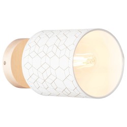 Brilliant Galance Zidna Lampa | Drvo Breze i Tekstil | Outlet Bgd