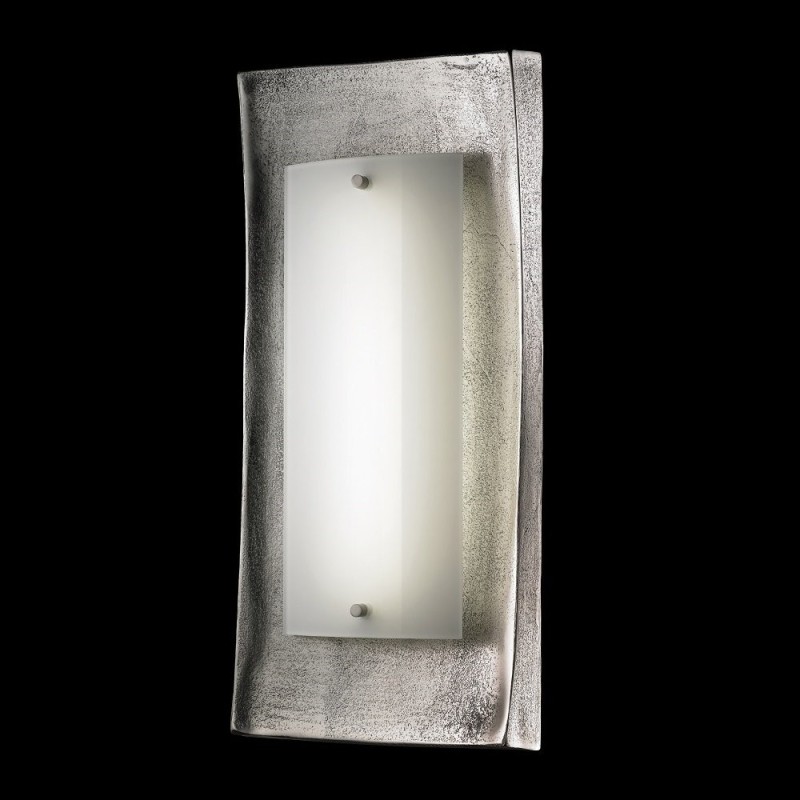 Fischer & Honsel Calais zidna LED lampa antičko srebrna sa opal staklom