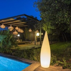Moderna visoka svetleća podna lampa Lumisky Classy C120 visine 120 cm sa daljinskim upravljačem