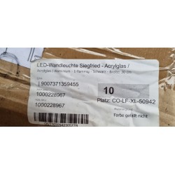 Globo Siegfried LED Zidna Lampa | 12W 3000K | Bela Rasveta