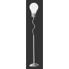 Visoka podna lampa Trio Edison sa kuglom od belog opalnog stakla i metalnim postoljem
