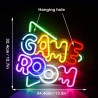 Game Room LED Neon Znak | Idealna Dekoracija za Gejmere | 34x32 cm