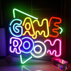 Game Room neon svetleći znak za zid sa USB napajanjem i prekidačem