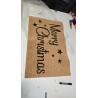Pocepan Hanse Home Merry Christmas kokosov otirač 45x70 cm sa oštećenim uglom