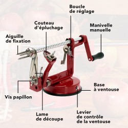 Baumalu 45009 Ljuštilica Jabuka 3-u-1 Bordo | Outlet BGD