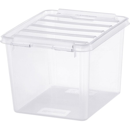 Set od 5 transparentnih SmartStore plastičnih kutija za odlaganje sa kopčama zapremine 3 litra