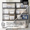 Set od 5 transparentnih SmartStore plastičnih kutija za odlaganje sa kopčama zapremine 3 litra