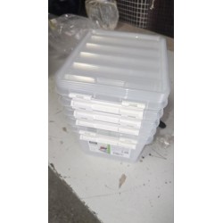 SmartStore Classic 3 set od pet providnih kutija za odlaganje od 3L sa poklopcima i kopčama