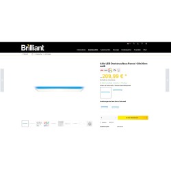 Brilliant Allie LED Panel 120x30 37W RGB CCT | Outlet Bgd