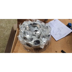 Moderna plafonjera Nino Leuchten Ontario Glance prečnika 45 cm sa akrilnom dekoracijom i hromiranim ramom