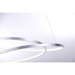 Srebrna Paul Neuhaus Roman LED visilica zakrivljenog oblika sa SimplyDim dimerom