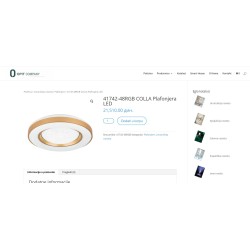 Globo Colla 50cm LED Plafonjera 48W | Outlet