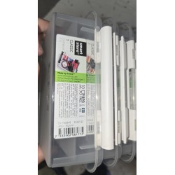 martStore Classic set od 10 providnih kutija za odlaganje 1 L sa poklopcima i belim kopčama