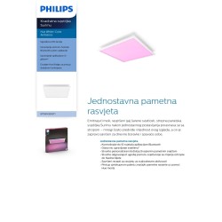 Pametni LED plafonski panel Philips Hue Surimu White and Color Ambiance 60x60 cm