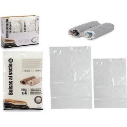 Set od dve providne putne vakum kese za pakovanje i odlaganje odeće dimenzija 40x50 cm i 50x70 cm