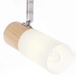 Brilliant Babsan Plafonska Lampa | Drvo Kaučukovca i Hrom | Outlet Bgd