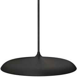 Danska minimalistička crna LED visilica Nordlux Artist 25 sa tekstilnim kablom od 3 metra