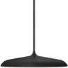 Danska minimalistička crna LED visilica Nordlux Artist 25 sa tekstilnim kablom od 3 metra