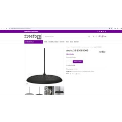 Danska minimalistička crna LED visilica Nordlux Artist 25 sa tekstilnim kablom od 3 metra