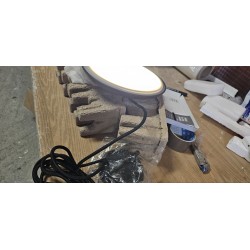Crna Nordlux Artist 25 LED visilica sa okruglim metalnim abažurom i crnim tekstilnim kablom