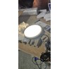 Crna Nordlux Artist 25 LED visilica sa okruglim metalnim abažurom i crnim tekstilnim kablom